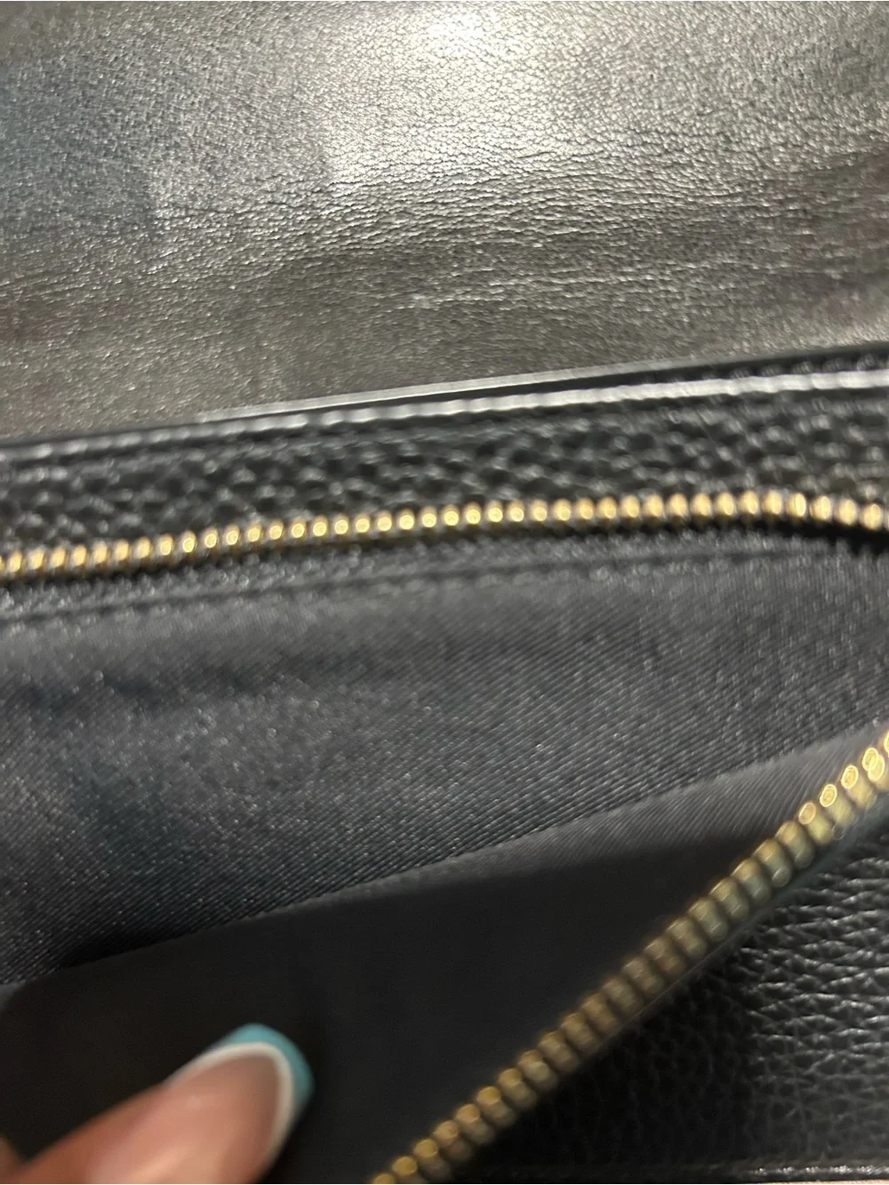 Coach Anna Foldover Clutch Leather Crossbody Wallet